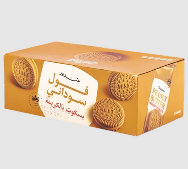 Gandour Biscuits cream cookies peanut butter 12x38gr
